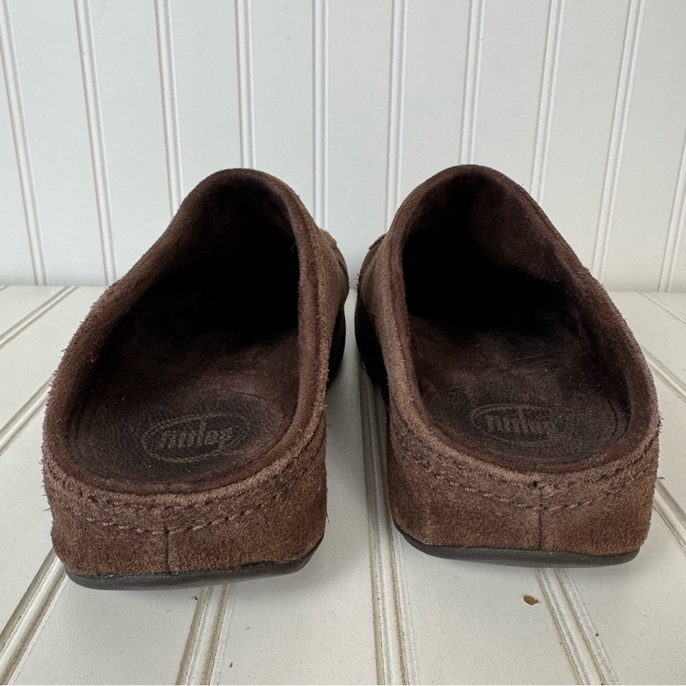FitFlop Gogh Clog Women Shoes Size 9 Suede Chocolate Brown Casual Everyday Wear - Picture 4 of 9